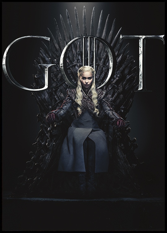 WB0028-8 Game of Thrones - Daenerys on the Throne 50x70.indd